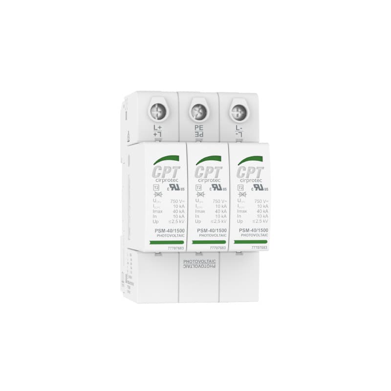 Ogranicznik przepięć przejściowych PSM3-40/1000 PV 3 moduły odłączalne z odnośnikiem 77707852 od marki CIRPROTEC