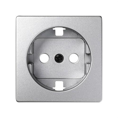 Cover with Safety Device for Cold Aluminium Schuko Socket Base Simon 82 with reference 82041-93 from the brand SIMON