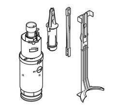 Mechanizm spustowy do spłuczki podtynkowej Geberit Delta 12 cm z odnośnikiem 240.501.00.1 od marki GEBERIT