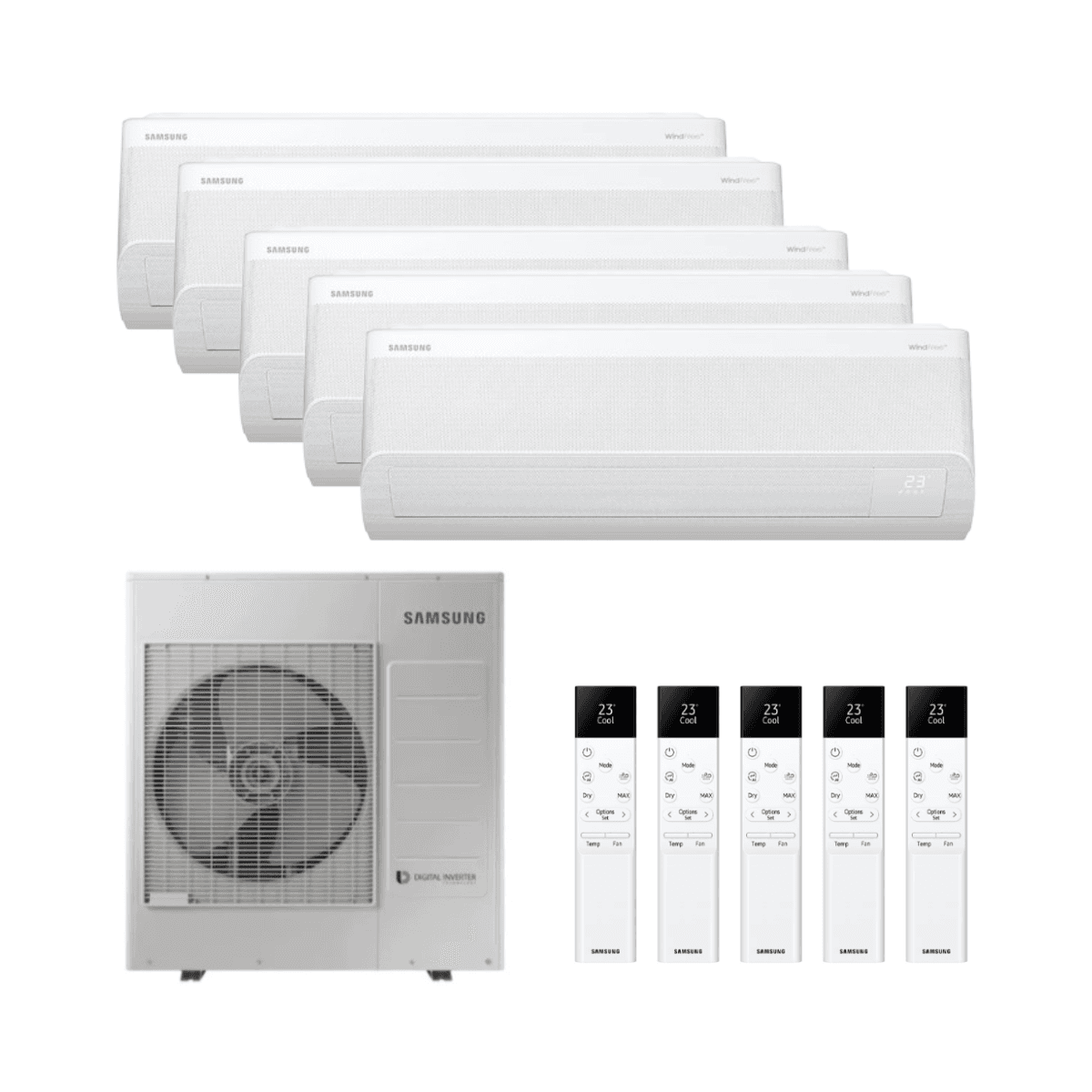 Klimatyzator 5x1 z WiFi Samsung WindFree Comfort S2 3,5 kW 12000 BTU z odnośnikiem SAMWFCFJM5X1-10012 od marki SAMSUNG