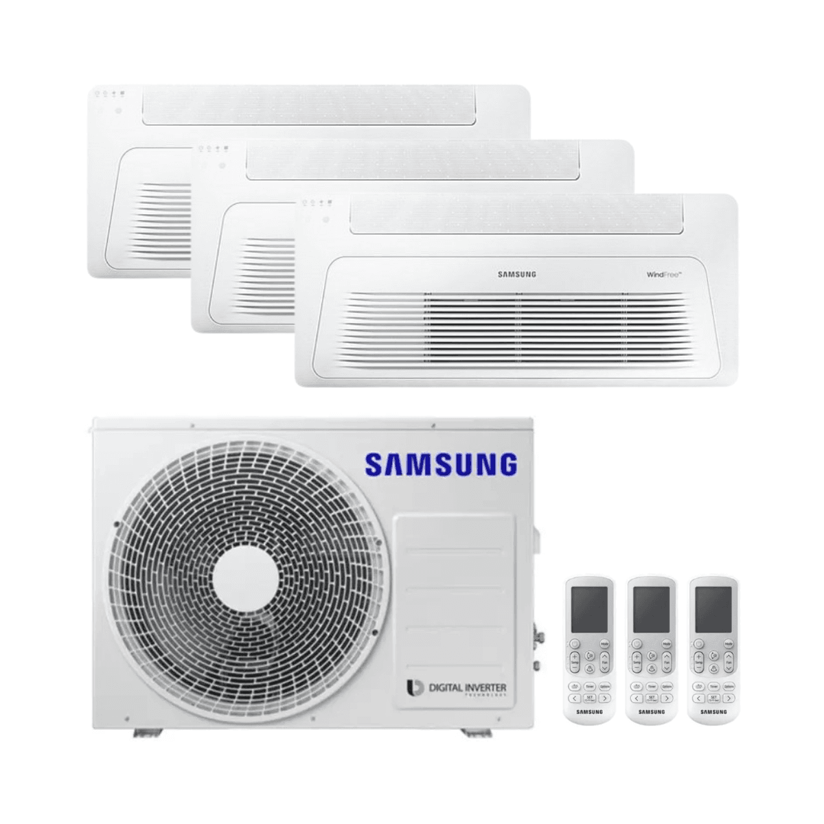 Kaseta klimatyzacyjna 3x1 jednokierunkowa Samsung WindFree 3,5 kW 12000 BTU z odnośnikiem F-CST1W35R3 od marki SAMSUNG