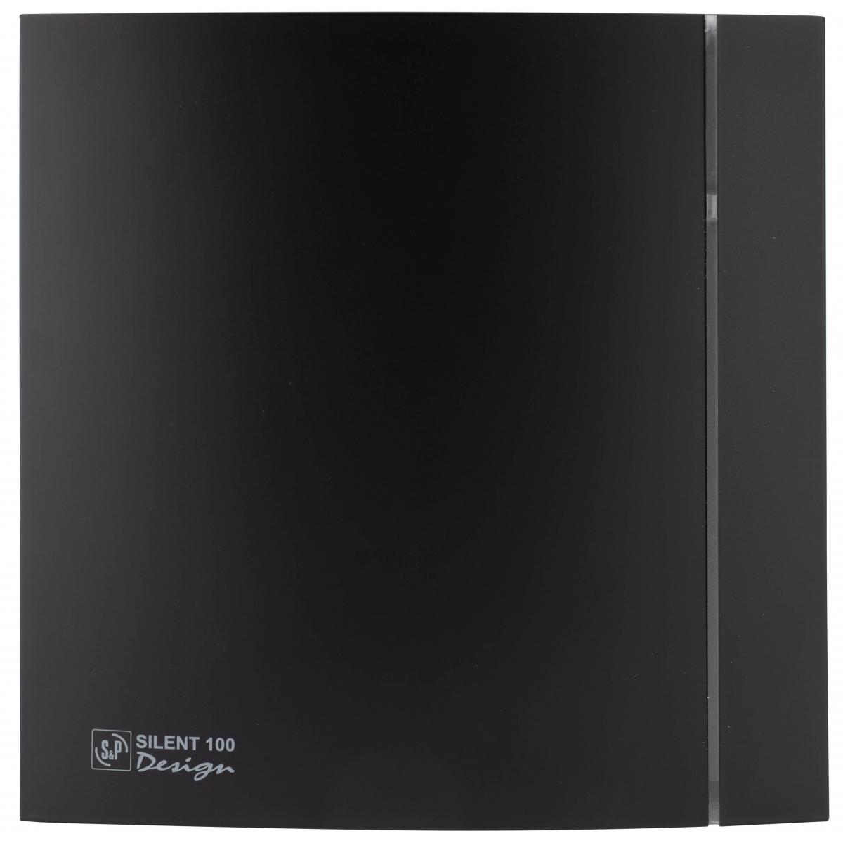 Wyciąg łazienkowy SILENT-100 CZ Design 4C Czarny z odnośnikiem 5210607400 od marki SOLER & PALAU
