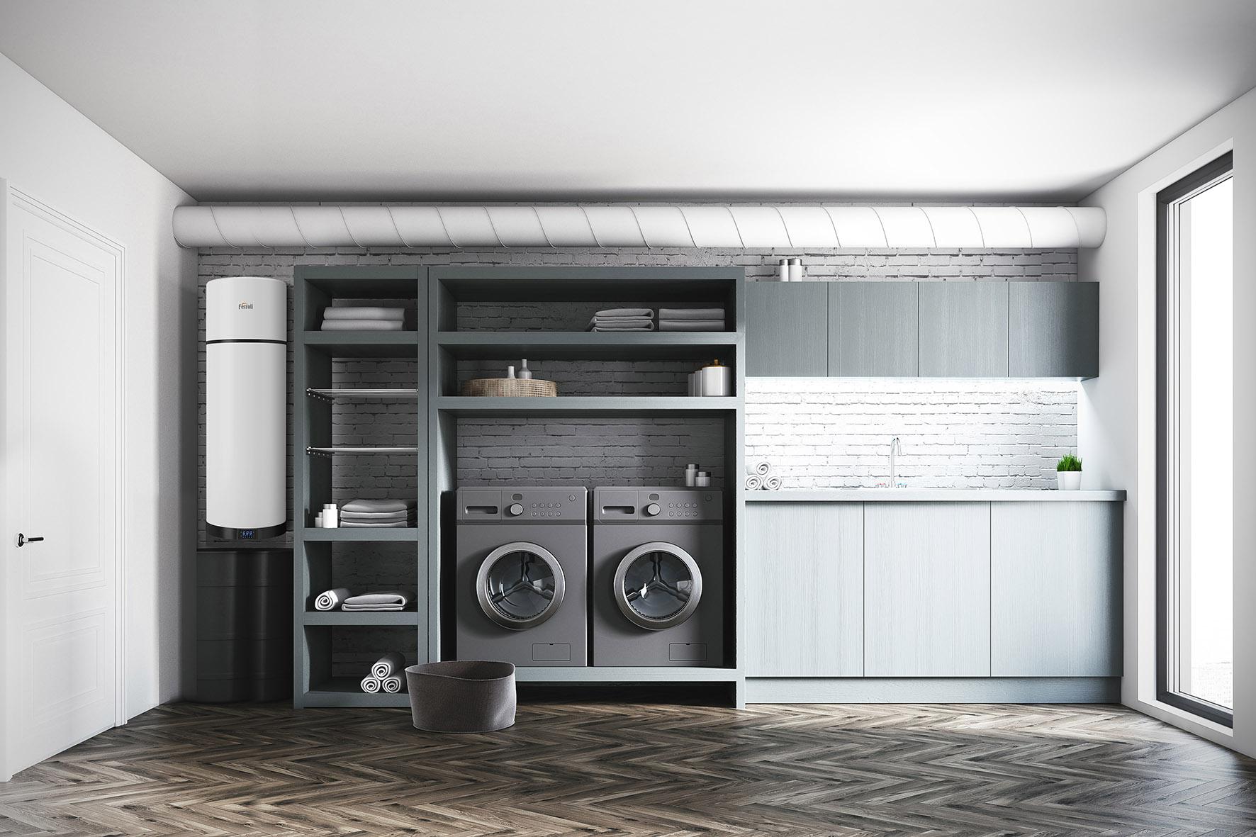 Pompa ciepła do CWU z WiFi Ferroli EGEA TECH LT 120 litrów z odnośnikiem GAA0Y8KA od marki FERROLI