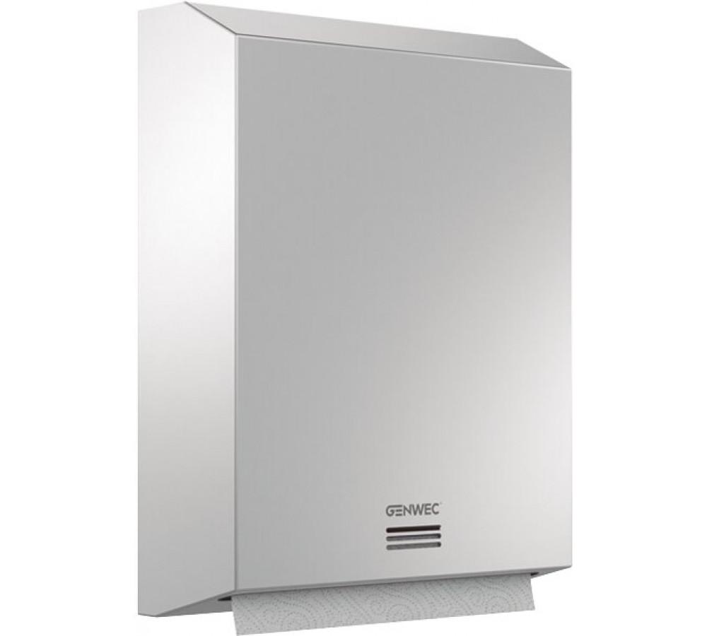 Duży dozownik do ręczników papierowych inox 304 satynowy z odnośnikiem GW03 05 04 01 od marki GENWEC