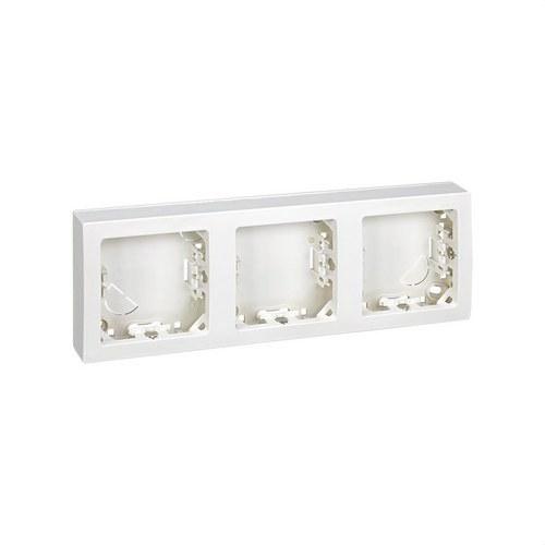 Frame with base for 3 horizontal elements white Simon 73 Loft with reference 73630-60 from the brand SIMON