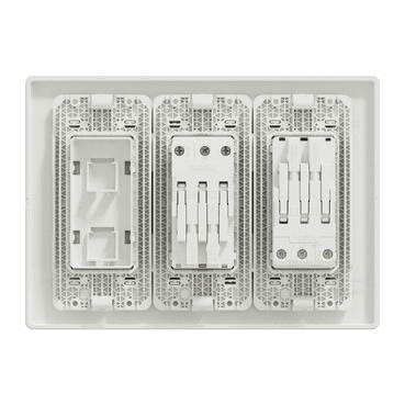 Zestaw stanowiska pracy 3 kolumny Schneider Electric New Unica System+ z odnośnikiem NU113118 od marki SCHNEIDER ELECTRIC