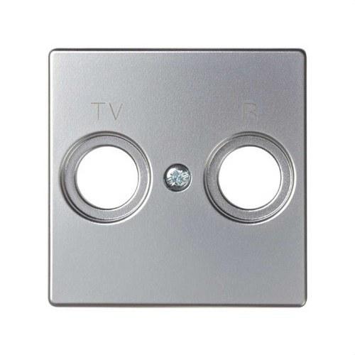 Płyta do gniazd indukcyjnych R-TV aluminium Simon 82 z odnośnikiem 82053-33 od marki SIMON