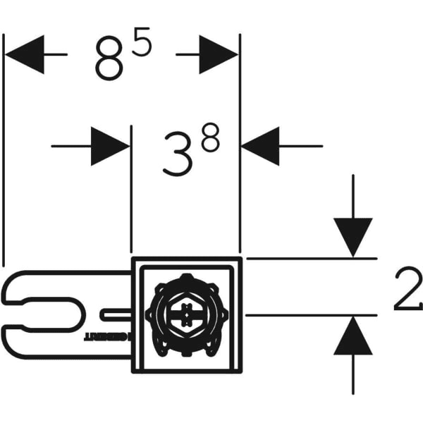 Geberit Duofix Single Mount Wall Anchor Set with reference 111.815.00.1 from the brand GEBERIT