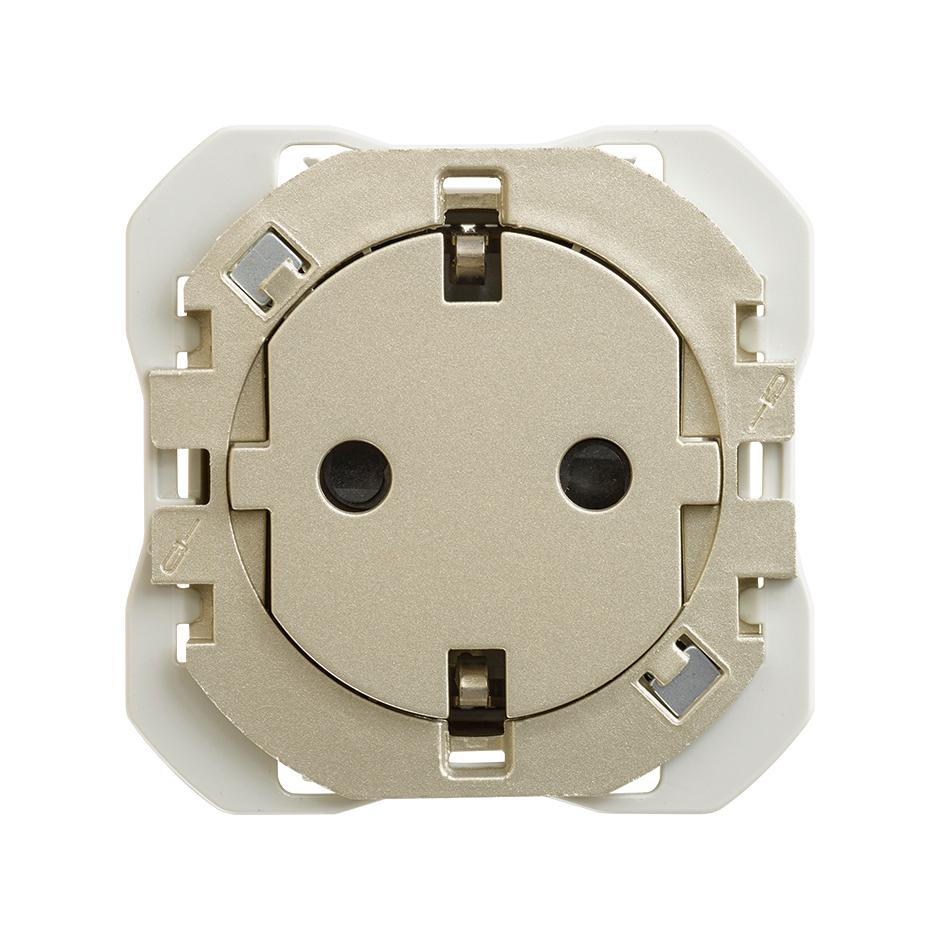 Schuko Socket Outlet Clean 16A 250V~ with Screw Terminal System Cava Simon 270 with reference 20000434-094 from the brand SIMON