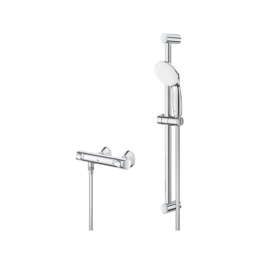 Zestaw prysznicowy termostatyczny 1/2" Grohe Grohtherm 500 chrom z odnośnikiem 34796001 od marki GROHE