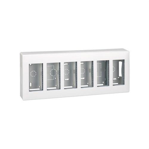 Surface Wall Box for 6 Double Elements White Simon 500 Cima with reference 51000006-030 from the brand SIMON