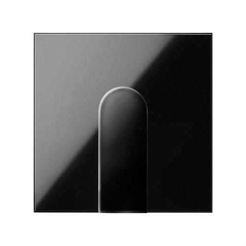 Wide Cable Outlet Cover Glossy Black Simon 100 with reference 10002051-138 from the brand SIMON