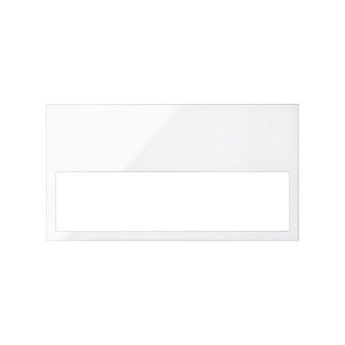 Błyszcząca biała ramka minimalna z 2 elementami Simon 100 z odnośnikiem 10001620-130 od marki SIMON