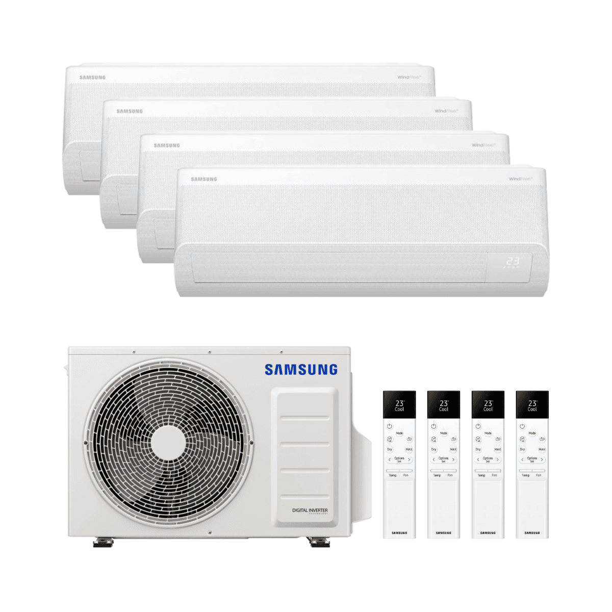 Klimatyzator 4x1 Samsung WindFree Comfort S2 2,5kW 9000 BTU z odnośnikiem SAMFJM4X180-09 od marki SAMSUNG