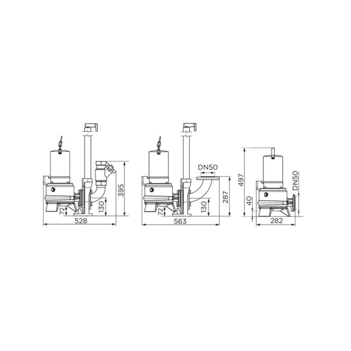 Three-phase Submersible Pump SFA Sanipump ZPG 71.1 T with reference ZPG-002 from the brand SFA SANITRIT