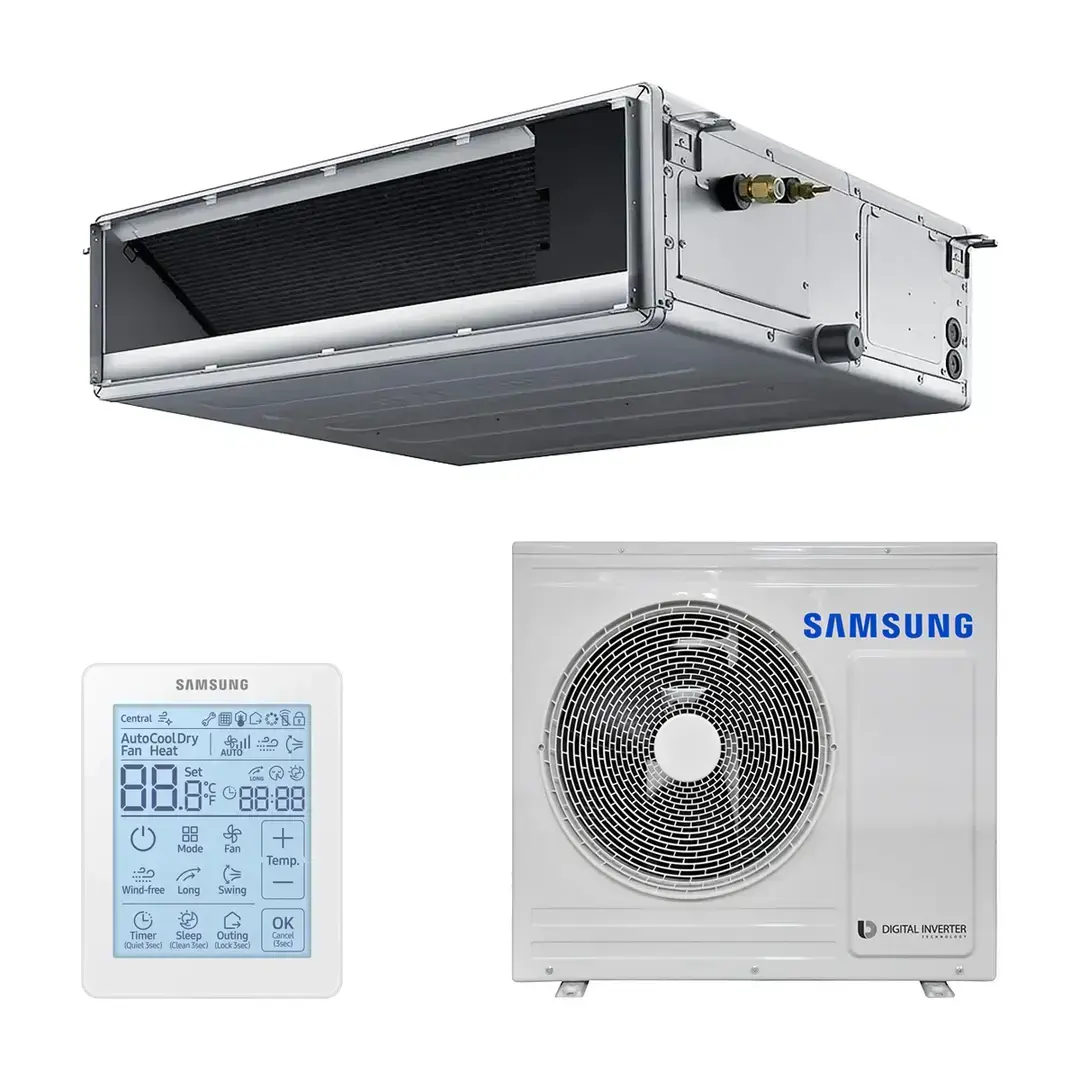 Klimatyzator kanałowy Samsung Deluxe 10 kW 34000 BTU - Trójfazowy z odnośnikiem F-AC100RXN-T od marki SAMSUNG